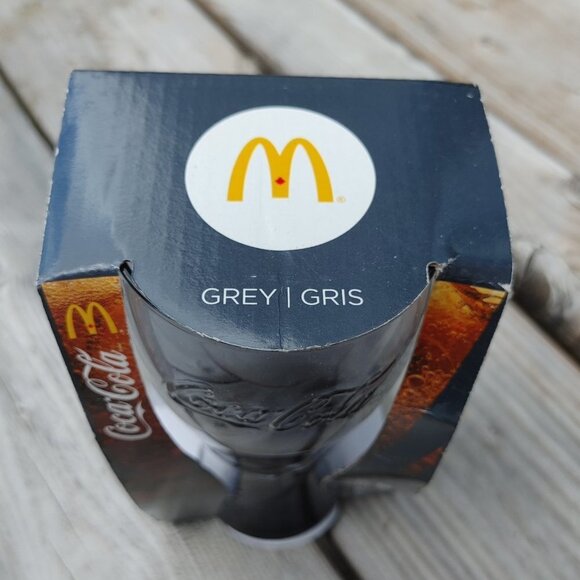McDonald's 2018 Grey Coca-Cola Coke Glass Exclusive Limited Edition New … - Picture 4 of 5